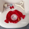 Set Noel Bodysuit Bé Gái Nhung Mềm, Thêu Phượng, Kiểu Tiểu Thư Dễ Thương 169k 5
