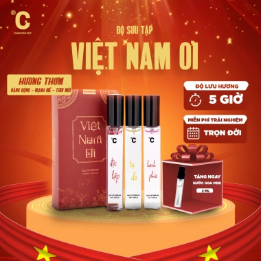Set nước hoa CHAMVN Việt Nam mùi dễ chịu, nhẹ nhàng, tươi mới – chỉ 119.000₫