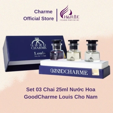 Set Nước Hoa Good Charme Louis Nam 3 Chai 25ml - Hương Nam Tính, Giá Ưu Đãi 650k
