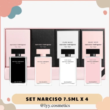 Set Nước Hoa Narciso Mini 4 Lọ 7.5ml - Gốc 419.840, Giảm 328.000, Hương Sang Trọng