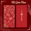 Set Phong Bao Lì Xì Chữ Tết Gấm Hoa Đỏ May Mắn – Bình An, Giá 9.000đ 3