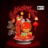 Set phụ kiện đào đông trái tim đỏ - Trang trí Tết đẹp, giá ưu đãi 74.750 VND