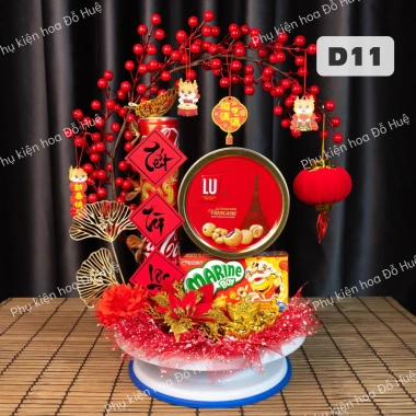 Set phụ kiện đào đông trái tim đỏ - Trang trí Tết đẹp, giá ưu đãi 74.750 VND 2