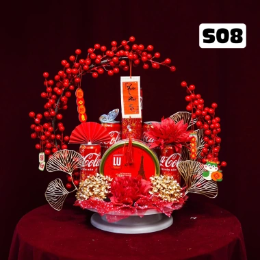 Set phụ kiện đào đông trái tim đỏ - Trang trí Tết đẹp, giá ưu đãi 74.750 VND 3