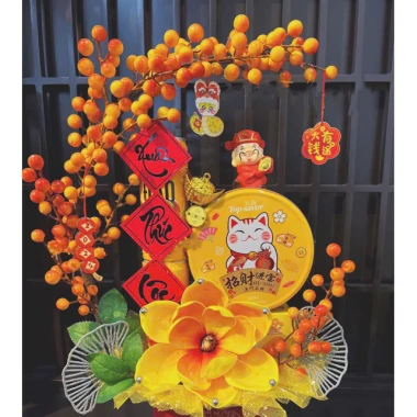 Set phụ kiện đào đông trái tim đỏ - Trang trí Tết đẹp, giá ưu đãi 74.750 VND 7