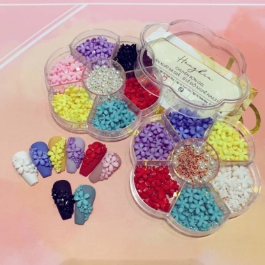 Set phụ kiện hoa sứ hoa nhí mix size HANGKIU – Giá ưu đãi 85.000, chất liệu cao cấp, đa dạng kích thước