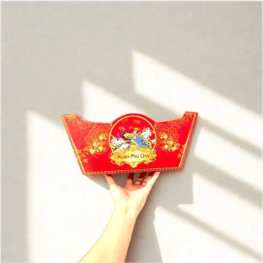 Set Phụ Kiện Khay Thuyền & Màng Co Giỏ SAM - Giỏ Quà Tết Cao Cấp, Giá 17.999 VND