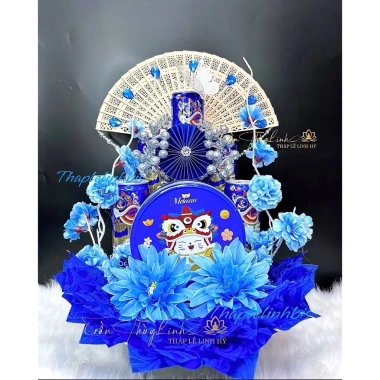 Set phụ kiện làm tháp lễ kèm keo nến - đế, dễ làm tháp bánh, nước, ngày lễ, giá 75.000