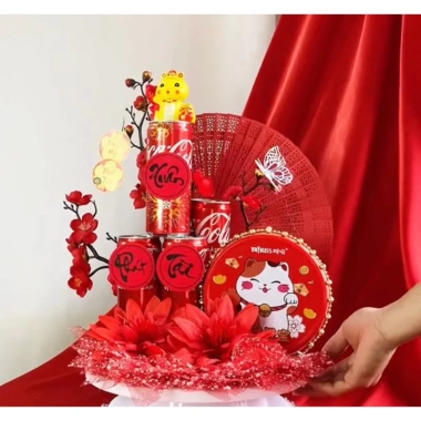 Sét phụ kiện trang trí bánh kẹo và deco Tết, kèm keo nến, giá chỉ 63.000đ 4
