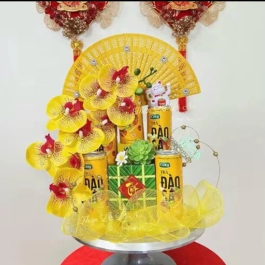 Set phụ kiện Trang trí Lan Hồ Điệp – Keo nến + Đế, dùng cho tháp bánh, bia, nước ngọt, lễ Tết – Giá chỉ 18.000đ