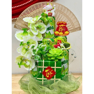Set phụ kiện Trang trí Lan Hồ Điệp – Keo nến + Đế, dùng cho tháp bánh, bia, nước ngọt, lễ Tết – Giá chỉ 18.000đ