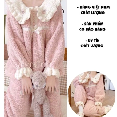 Set pyjama lông dài cô bé Hàn Quốc MAGIDO BL67 - Giá ưu đãi 159.000 VND