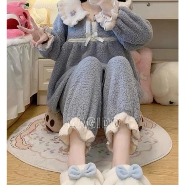 Set pyjama lông dài cô bé Hàn Quốc MAGIDO BL67 - Giá ưu đãi 159.000 VND