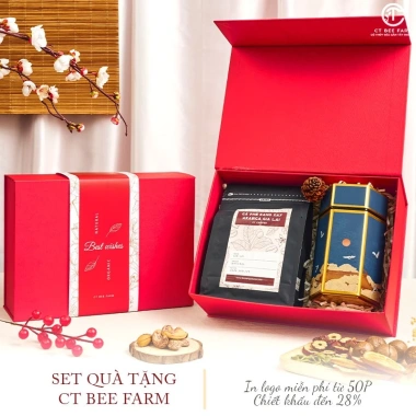 Set Quà Biếu Tết 2.026 Cà Phê Trà Hạt - Hộp Quà Cao Cấp CTG388 Giá 519k 8
