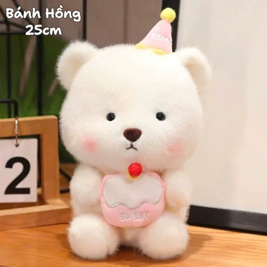 Set Quà Capybara Ôm Bánh Sinh Nhật - Gấu Bông Mini 25cm Lông Kim Chồn Mềm Mại, Hàng QC Cao Cấp, Giá 68.000đ 5