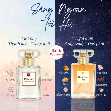 Set quà DALEFUM 2 chai nước hoa 30ml và tinh dầu thơm phòng 50ml 928.000 VNĐ