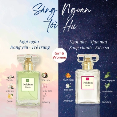 Set quà DALEFUM 2 chai nước hoa 30ml và tinh dầu thơm phòng 50ml 928.000 VNĐ