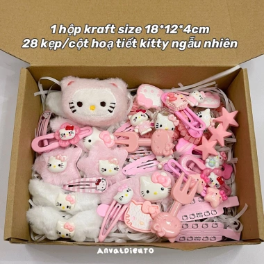 Set quà kẹp tóc Hello Kitty siêu dễ thương bé gái - Giá 55.000₫, hàng sẵn HCM 10 Set quà kẹp tóc Hello Kitty siêu dễ thương bé gái - Giá 55.000₫, hàng sẵn HCM 10