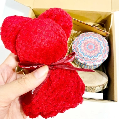 Set quà Nến Thơm & Khăn Gấu Box Gift - Quà Tình Yêu, Cặp Đôi, Đồng Nghiệp 70K 4