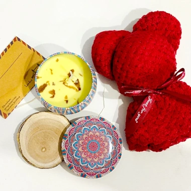 Set quà Nến Thơm & Khăn Gấu Box Gift - Quà Tình Yêu, Cặp Đôi, Đồng Nghiệp 70K 5