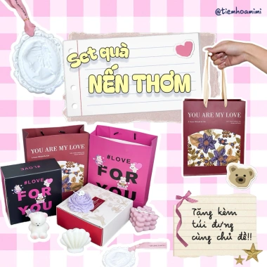 Set Quà Nến Thơm Valentine 8.3 Ngọt Ngào - Quà Tặng 14/2 Tinh Tế, 188.000 VND