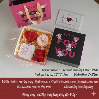 Set Quà Nến Thơm Valentine 8.3 Ngọt Ngào - Quà Tặng 14/2 Tinh Tế, 188.000 VND