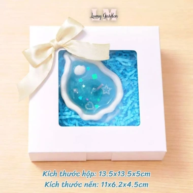 Set quà nến thơm vỏ ốc đại dương 11cm - hộp quà tặng nến vỏ sò biển kèm phụ kiện, giảm giá 43.000₫