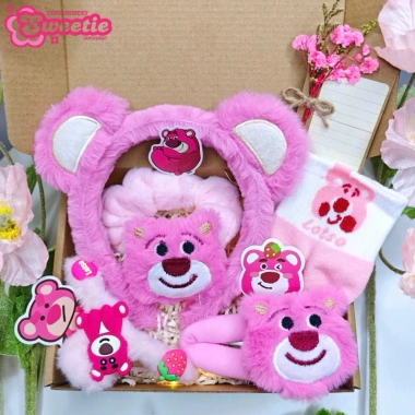 Set quà nữ Gấu dâu Lotso Loopy - 8/3, 20/10, Valentine, giảm giá 49.000đ