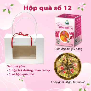 Set quà sức khỏe 8/3-14/2 - Hộp trà gạo lứt, cà gai leo, túi lọc - Giá 65.000 VND 9