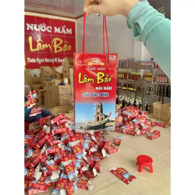 Set quà tặng 2 chai 0.5L Nước mắm Lâm Bão 27 Độ Đạm - Chính Hãng nút đỏ 54.500đ 5