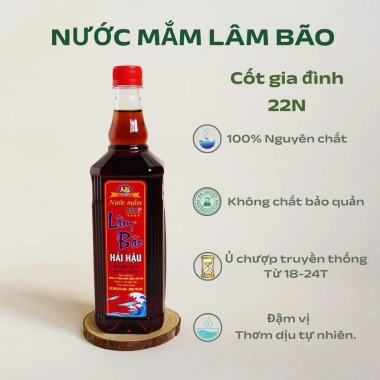 Set quà tặng 2 chai 0.5L Nước mắm Lâm Bão 27 Độ Đạm - Chính Hãng nút đỏ 54.500đ 6