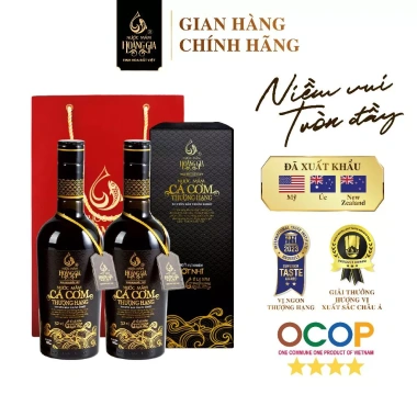 Set quà tặng 2 hộp giấy 500ml Nước mắm cá cơm Hoàng Gia thượng hạng – Giá giảm còn 764.000đ
