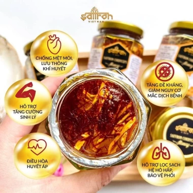 Set quà tặng 20/10 Mật ong Saffron và Đông trùng hạ thảo - Saffron Việt Nam, chỉ 650.000₫