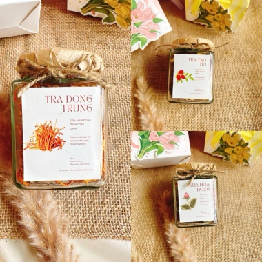 Set quà tặng 3 hũ trà hoa, hộp hoa khô thảo mộc – Quà 8/3, 20/10, 20/11, sinh nhật, 135.000₫