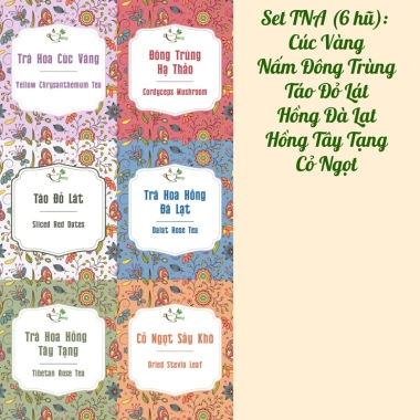 Set Quà Tặng 8/3 Hoả Tốc Treesy 6 Hũ Trà Thảo Mộc 200ml Thắt Nơ Giá ưu đãi 224k 9