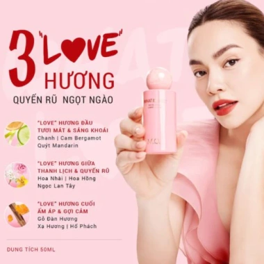 Set Quà Tặng 8/3 Nước Hoa M.O.I What Is Love 50ml và Hộp Hoa Sáp Trái Tim - Giá 899.000
