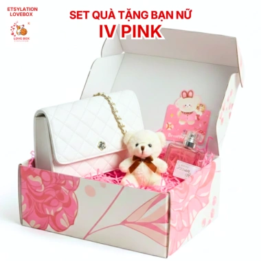 Set Quà Tặng 8/3 Túi Xách IV Luna Da PU 20×14×7cm - Giá chỉ 369.000, Nhẹ 1.000g