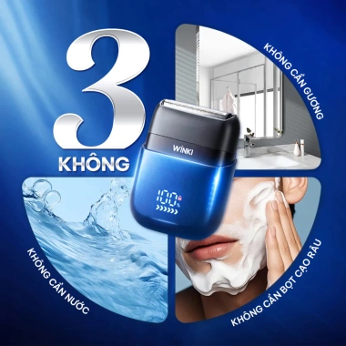 Set quà tặng bạn trai máy cạo râu Winki hộp - Quà sinh nhật sang trọng 455.000₫