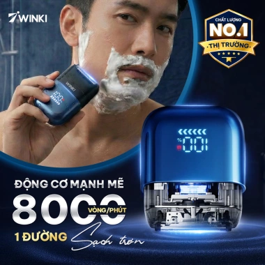 Set quà tặng bạn trai máy cạo râu Winki hộp - Quà sinh nhật sang trọng 455.000₫