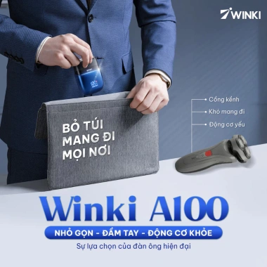 Set quà tặng bạn trai máy cạo râu Winki hộp - Quà sinh nhật sang trọng 455.000₫