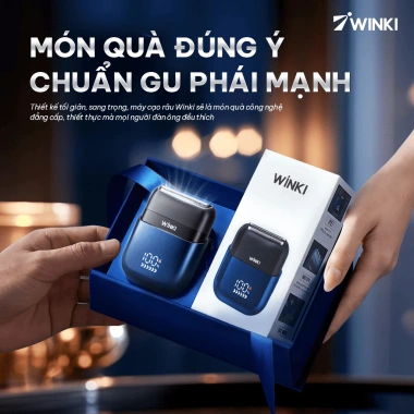 Set quà tặng bạn trai máy cạo râu Winki hộp - Quà sinh nhật sang trọng 455.000₫
