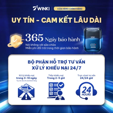 Set quà tặng bạn trai máy cạo râu Winki hộp - Quà sinh nhật sang trọng 455.000₫