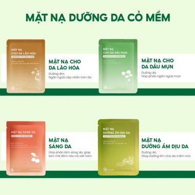 Set Quà Tặng Bộ Combo Son Dưỡng và Hộp 5 Mặt Nạ Cỏ Mềm - Quà ý nghĩa cho Mẹ, Vợ, Cô Giáo, Giá 230.000
