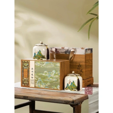 Set Quà Tặng Cao Cấp Trà Long Chiết Giang – Dư Vị Ngọt Bùi, Hương Thơm Đậm, Quà Tết 1.339.000₫