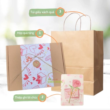 Set quà tặng Combo 4 bánh xà bông HTX Sinh Dược - Xà phòng thảo dược, phù hợp 8/3, 14/2, Noel, giảm còn 145.000đ 9