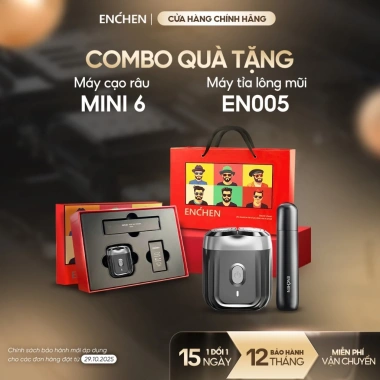 Set quà tặng Enchen Mini6 và máy tỉa lông mũi EN005, hộp quà, túi xách, chỉ 450k 8