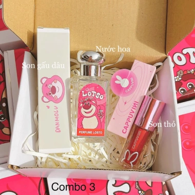 Set Quà Tặng Gấu Dâu Siêu Hot - Quà Valentine, 8/3, 20/10, Sinh Nhật, Giá 69k 5 Set Quà Tặng Gấu Dâu Siêu Hot - Quà Valentine, 8/3, 20/10, Sinh Nhật, Giá 69k 5