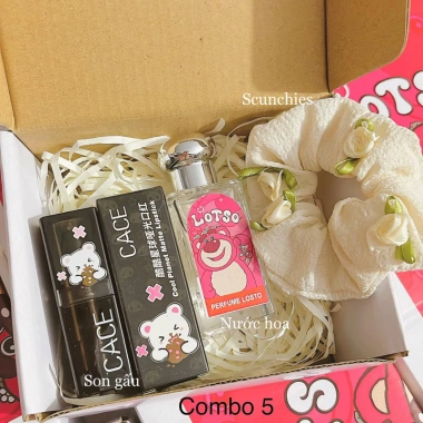 Set Quà Tặng Gấu Dâu Siêu Hot - Quà Valentine, 8/3, 20/10, Sinh Nhật, Giá 69k