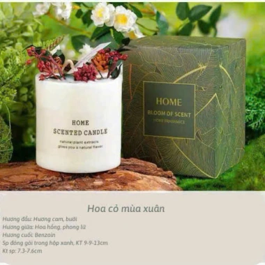 Set Quà Tặng Handmade ART OF THE FOREST - Túi Nến Thơm, Hoa Khô Trang Trí Tự Nhiên 9