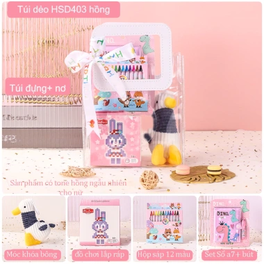 Set quà tặng học sinh sinh nhật 1/6 trung thu Noel - Kèm túi giấy, giá chỉ 69.598 VND 7